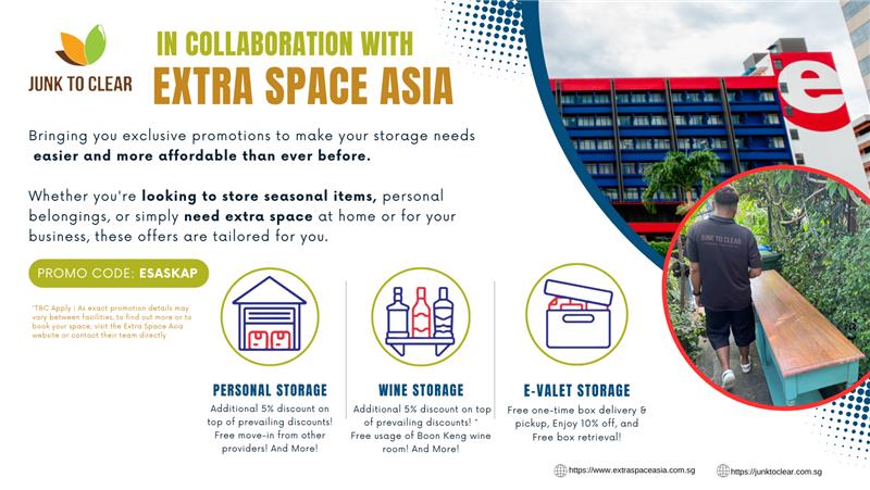 Junk to Clear in collaboration with Extra Space Asia